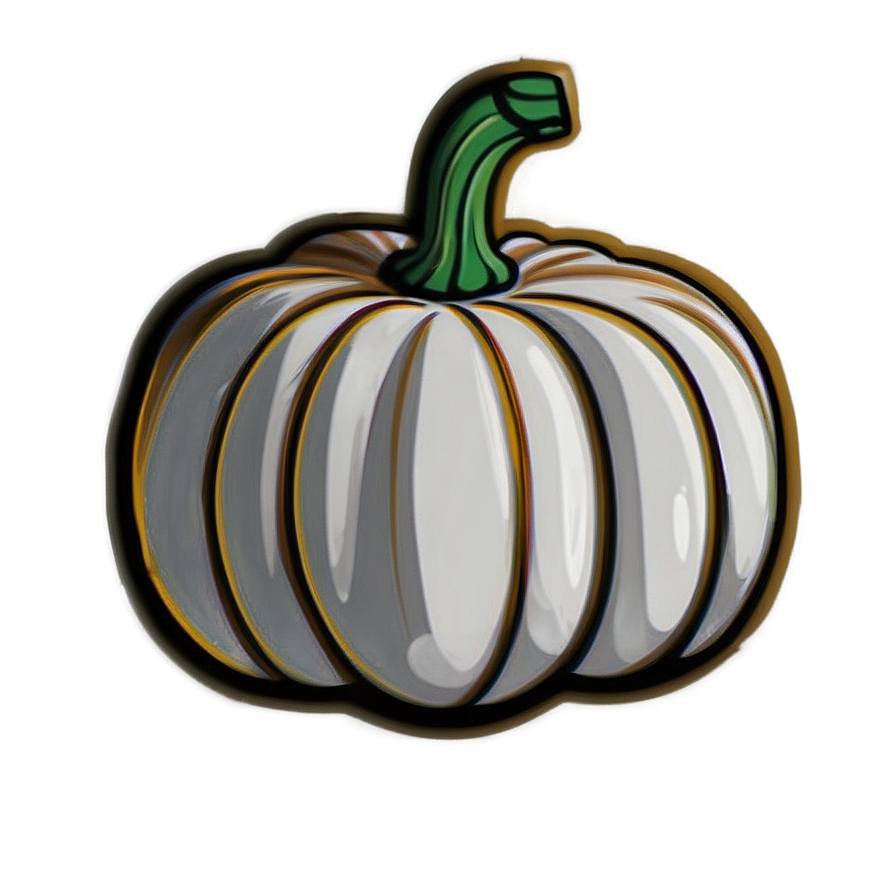 White Pumpkin Cartoon Png Gjq46 PNG Image