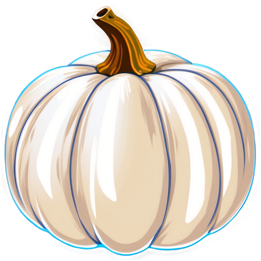 White Pumpkin Design Png 49 PNG Image