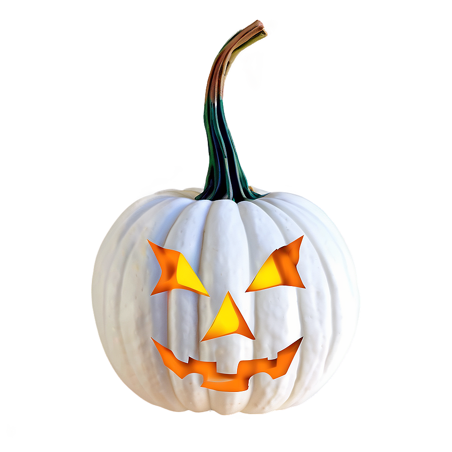 White Pumpkin Lantern Png 16 PNG Image