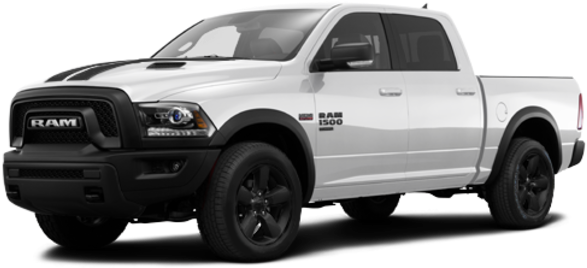 White Ram1500 Pickup Truck PNG Image