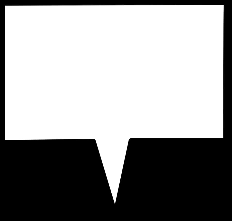 White_ Rectangle_with_ Black_ Inverted_ V_ Shape PNG Image