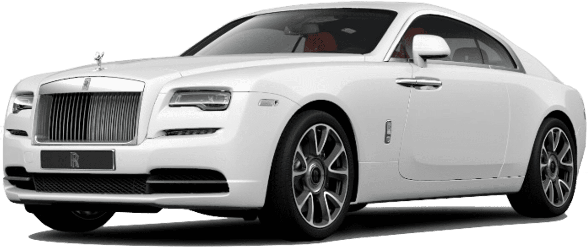 White Rolls Royce Wraith Side View PNG Image