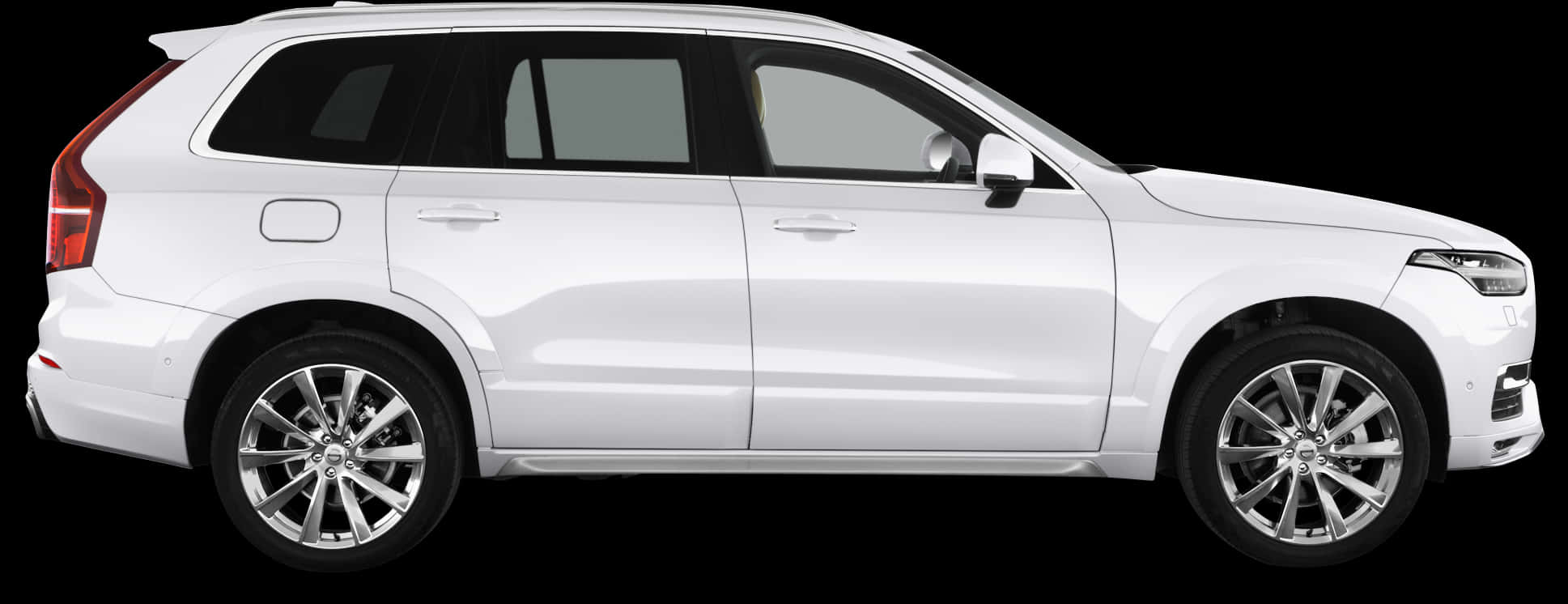 White S U V Side View PNG Image