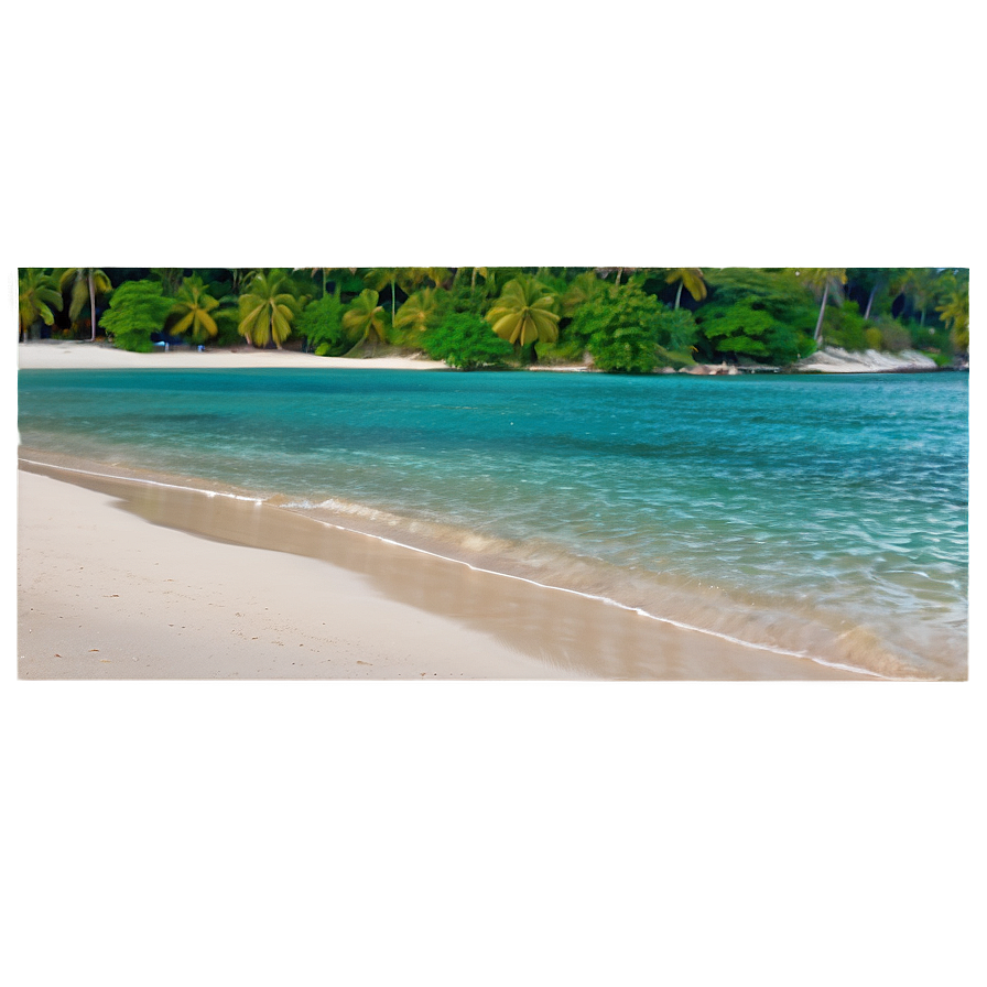 White Sandy Beach Paradise Png 06242024 PNG Image