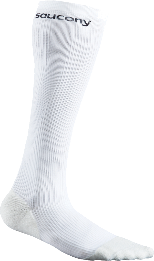 White Saucony Knee High Sock PNG Image