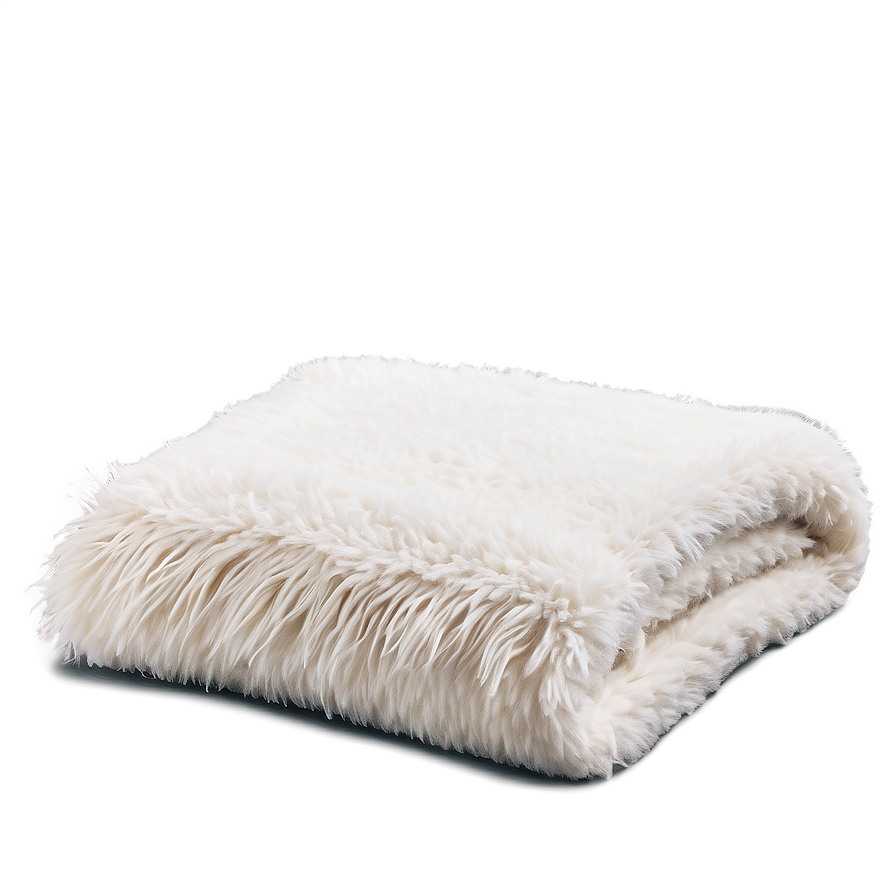 White Sherpa Blanket Png 06282024 PNG Image