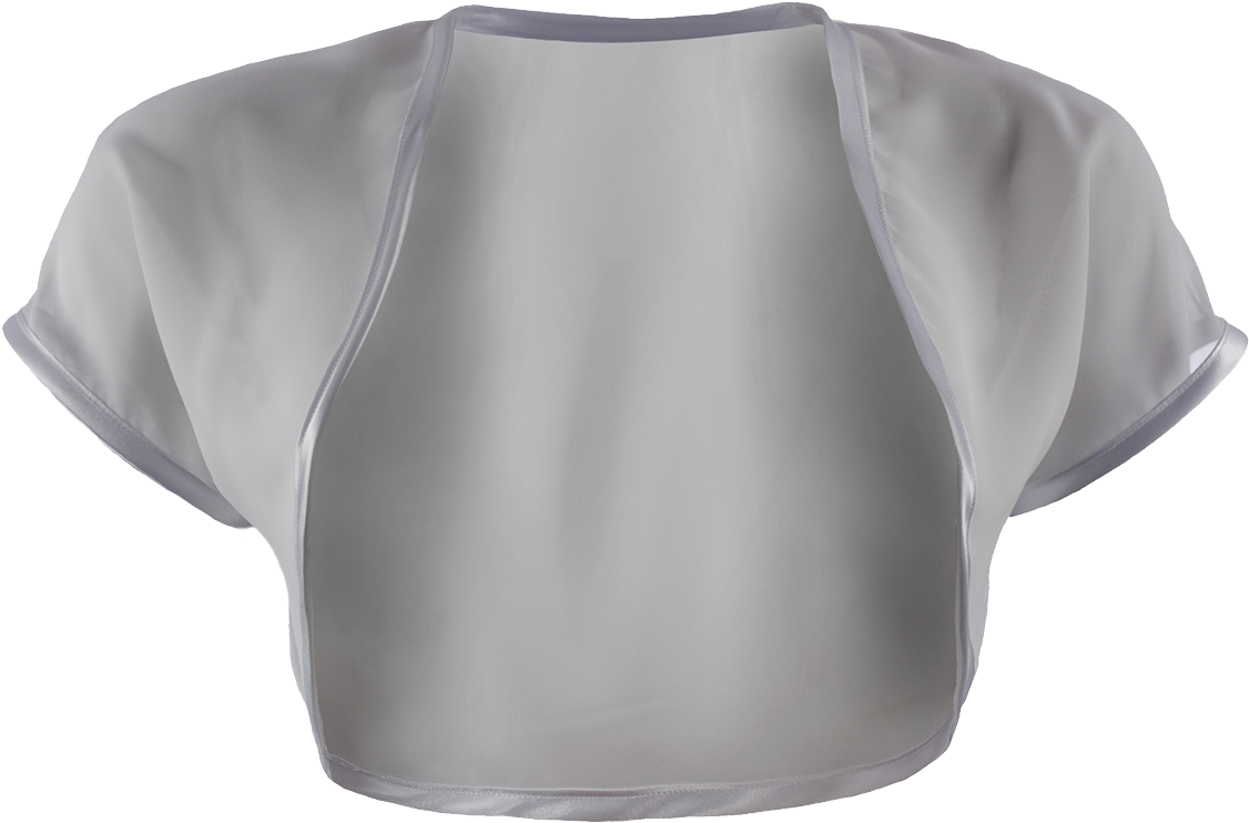 White Short Sleeve Blouse Mockup PNG Image