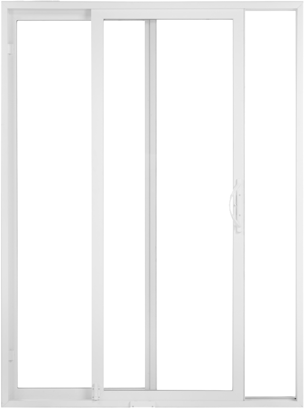 White Sliding Glass Door PNG Image