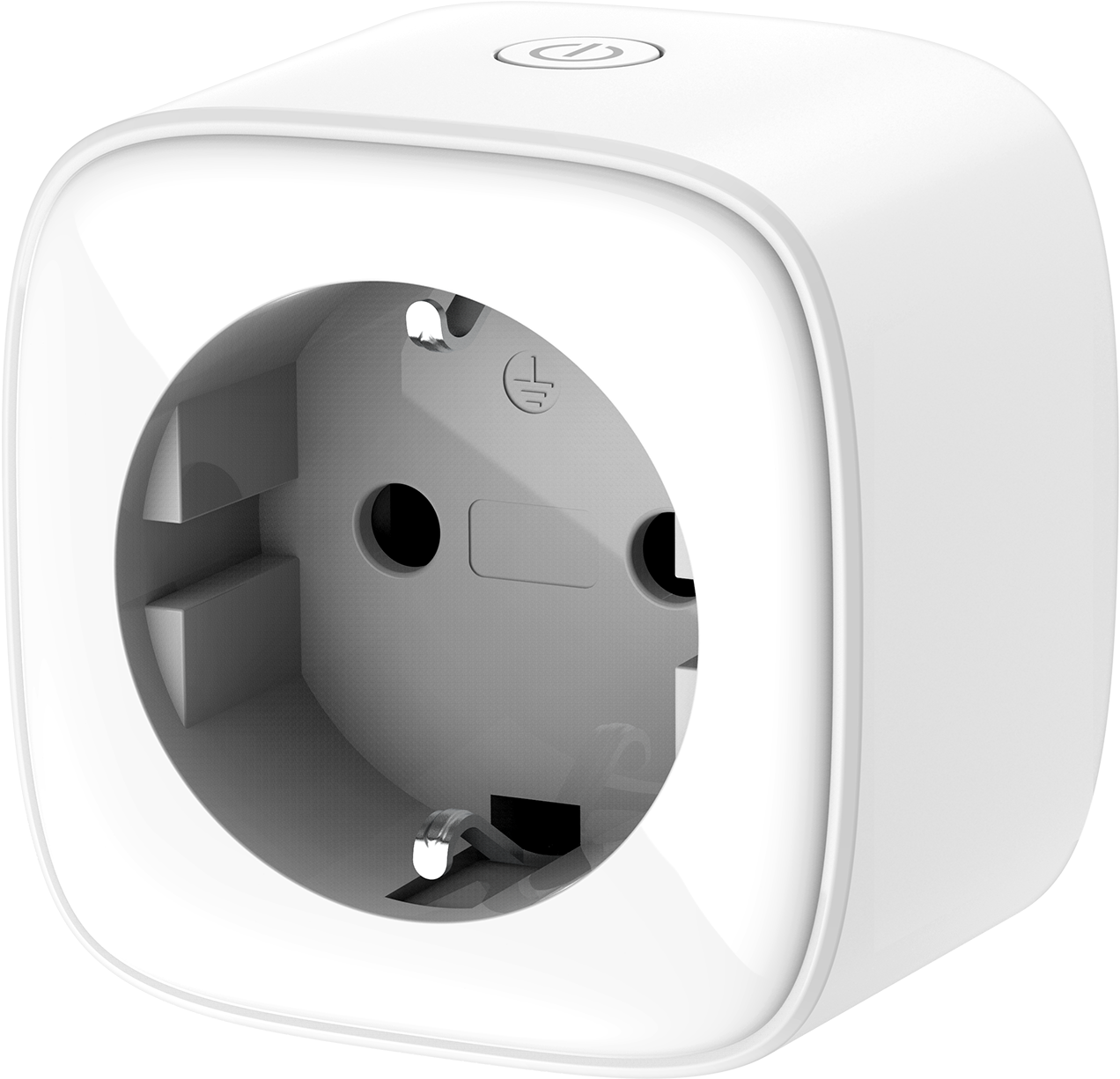 White Smart Plug Electrical Device PNG Image