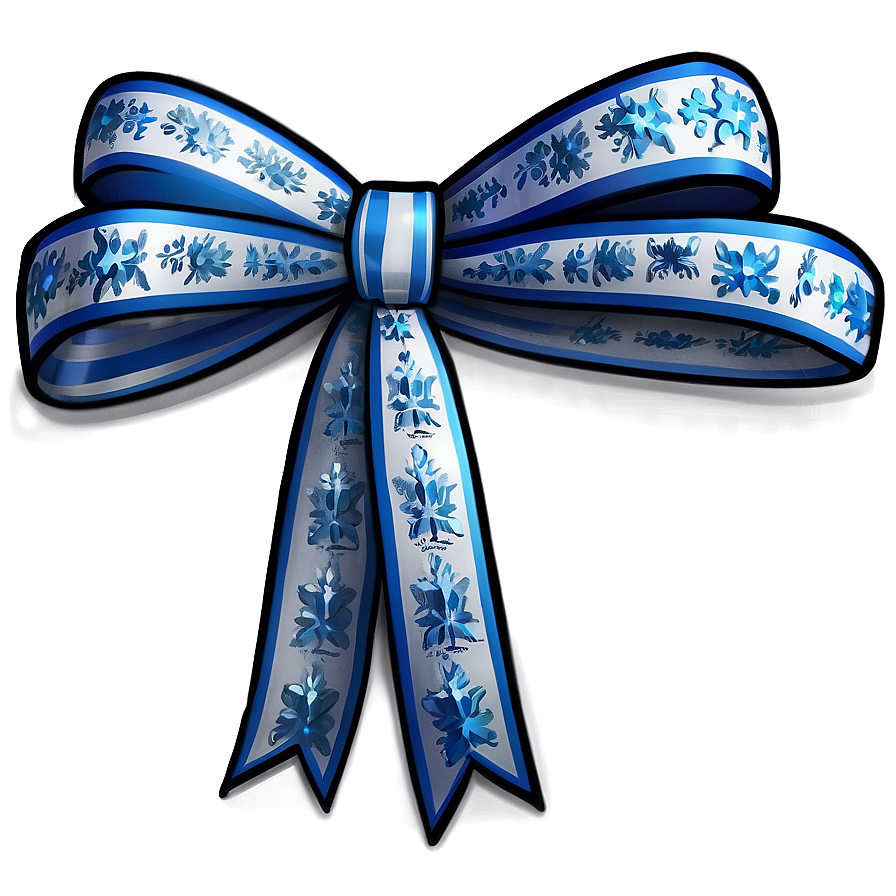 White Snowflake Gift Bow Png Bfj83 PNG Image