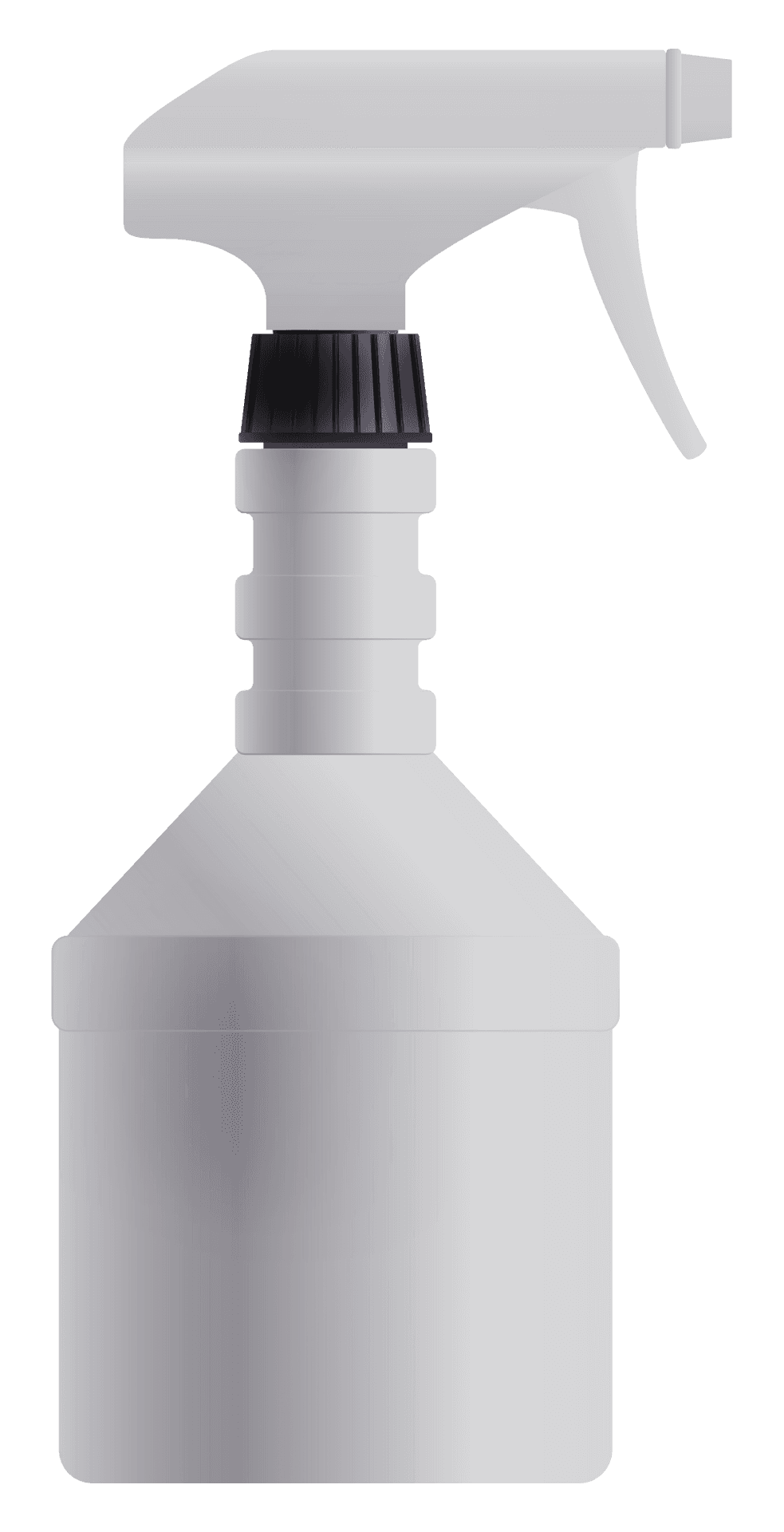 White Spray Bottle No Label PNG Image