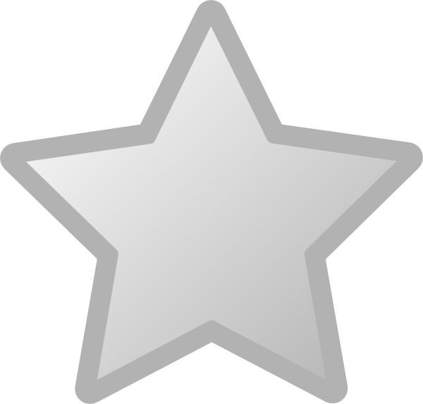 White Star Icon Graphic PNG Image