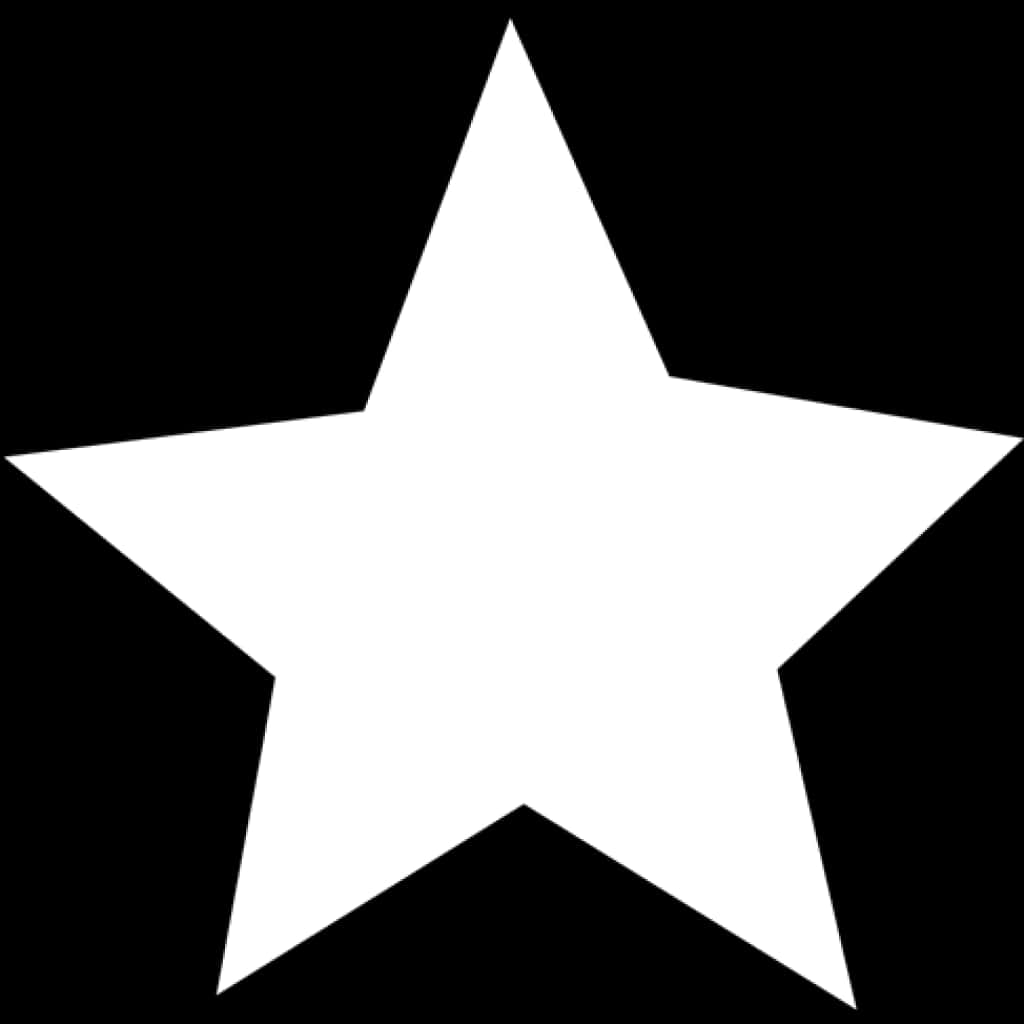 White Star Icon PNG Image