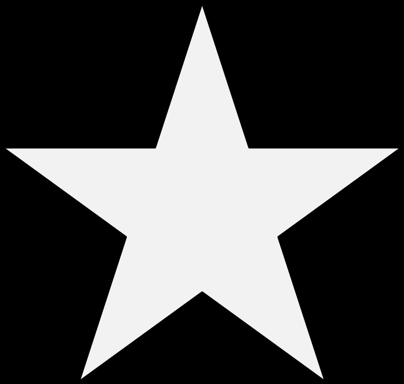 White Star Icon Simple Graphic PNG Image