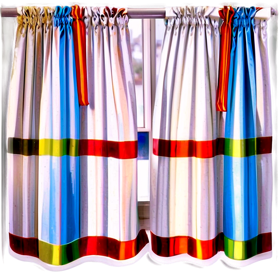 White Striped Curtains Png 47 PNG Image