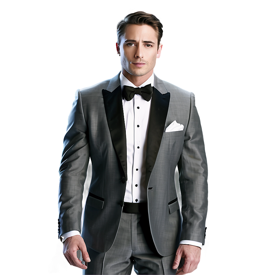 White Suit And Black Tie Png Fbc51 PNG Image