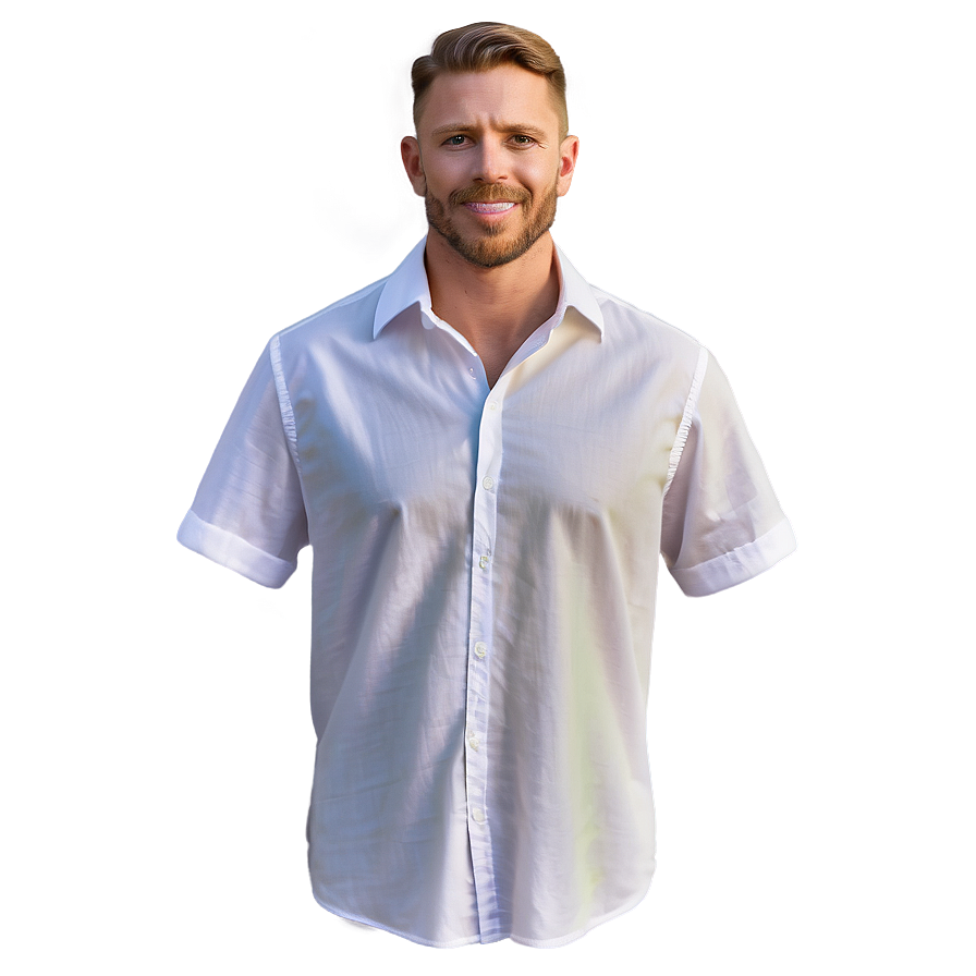 White Summer Shirt Png 05252024 PNG Image