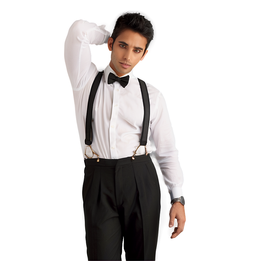 White Suspenders Png 06282024 PNG Image