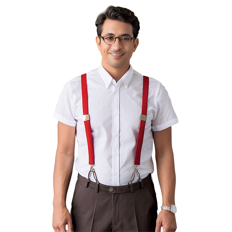 White Suspenders Png Oyl PNG Image