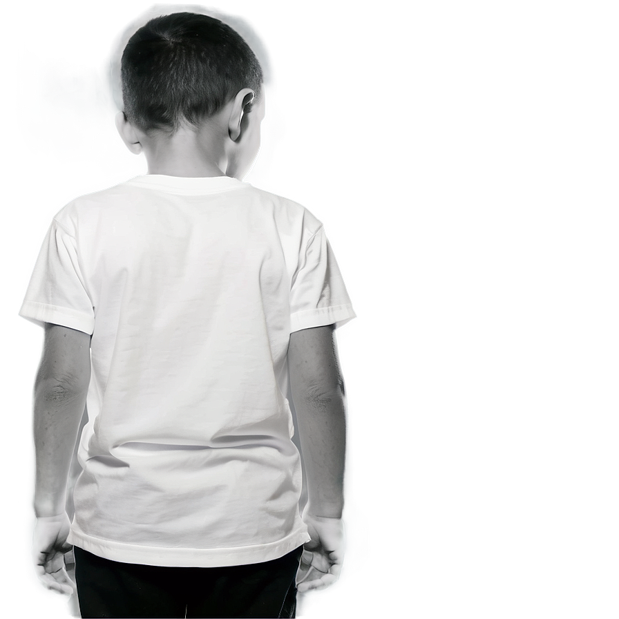 White T-shirt For Kids Png Fmk PNG Image