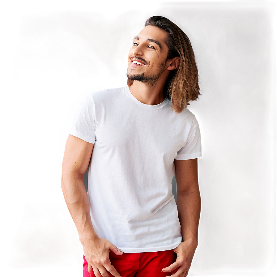 White T Shirt Mockup A PNG Image