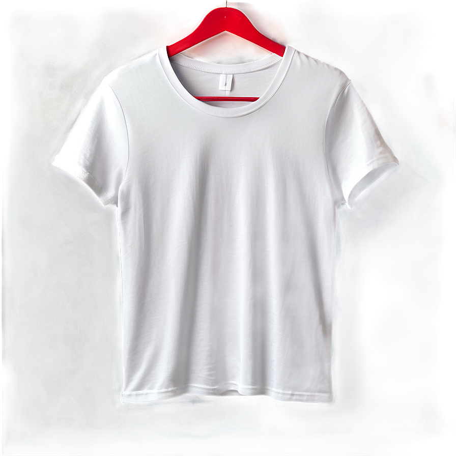 White T-shirt Mockup For Projects Png 06132024 PNG Image