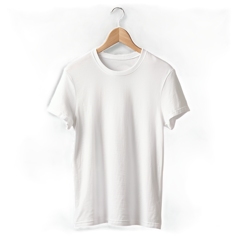 White T-shirt On Hanger Mockup Png 3 PNG Image