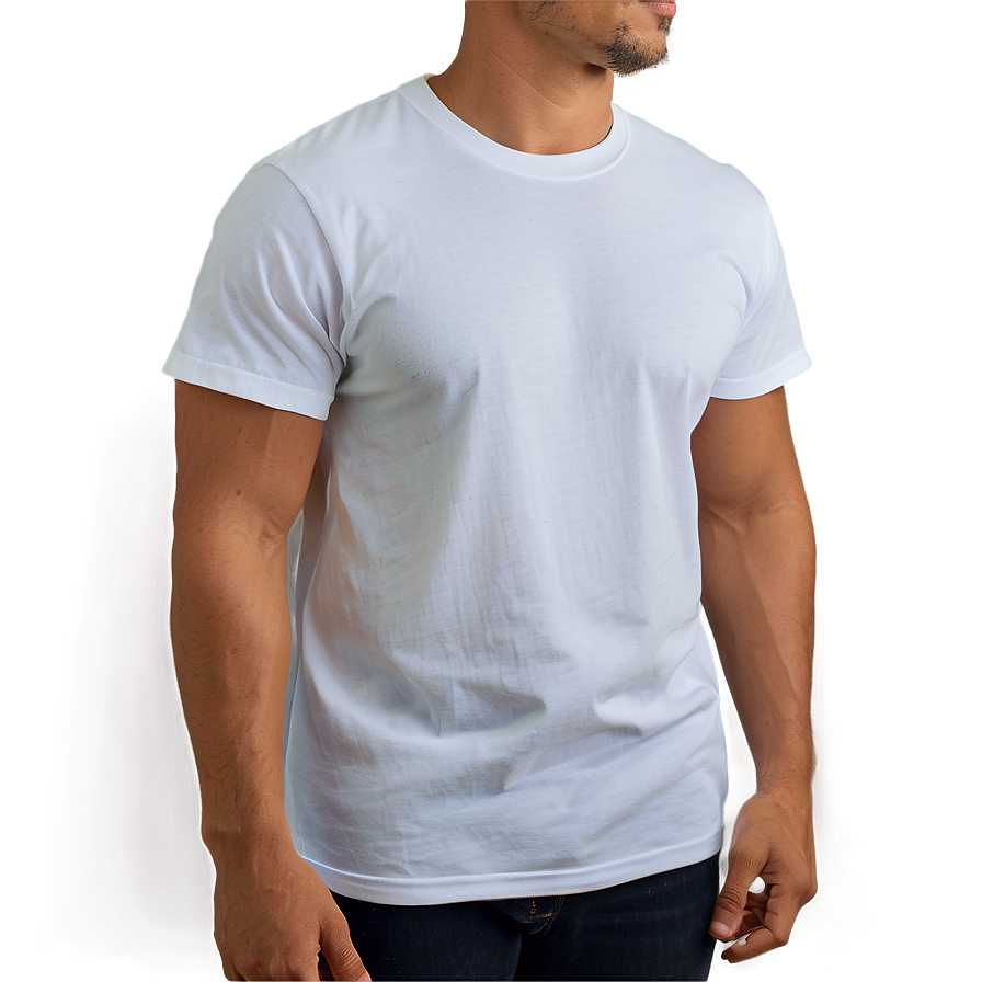 White T-shirt Side View Png 05252024 PNG Image