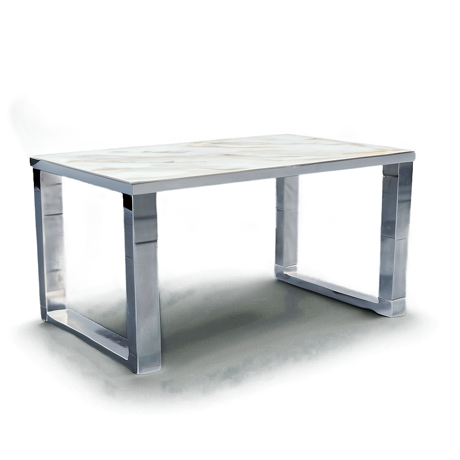 White Table 3d View Png Byd PNG Image