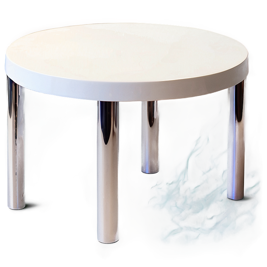 White Table For Six Png Oxd PNG Image