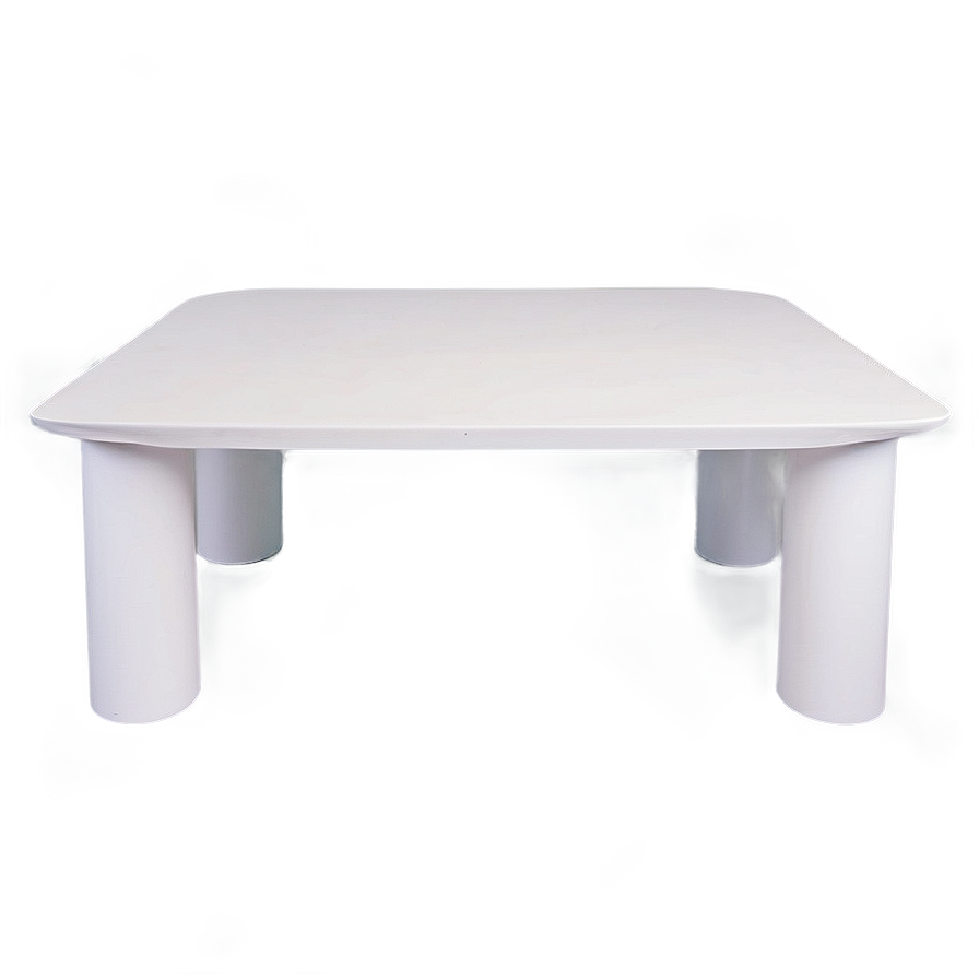 White Table Side View Png 06122024 PNG Image