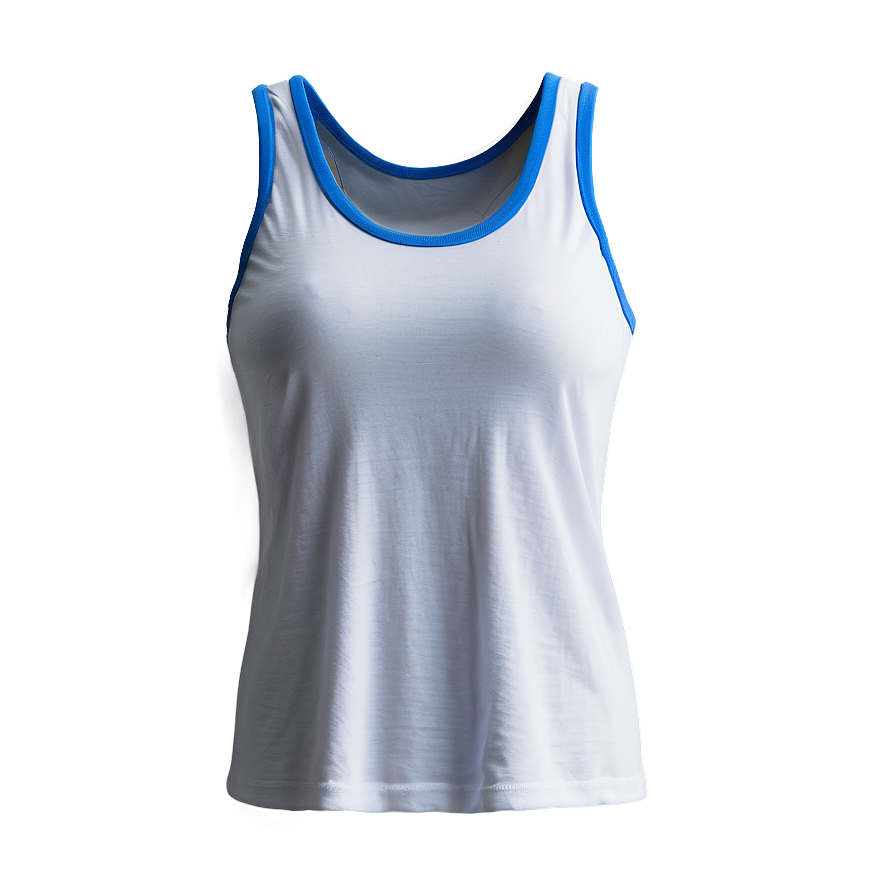 White Tank Top C PNG Image