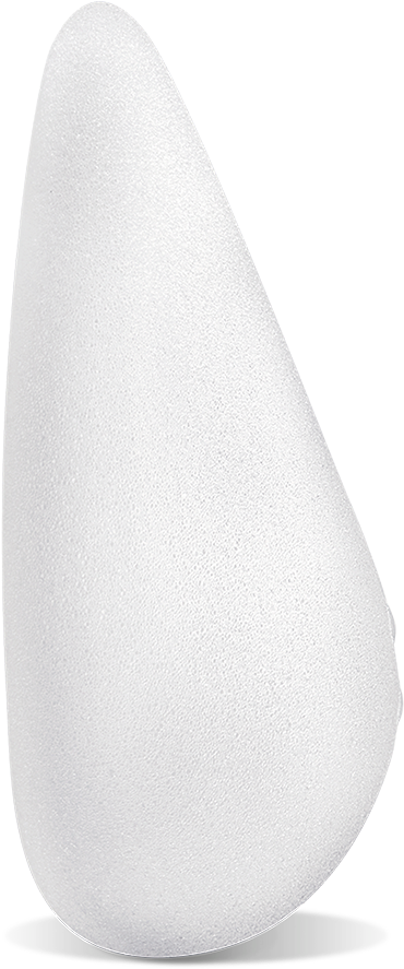 White Teardrop Sculpture PNG Image