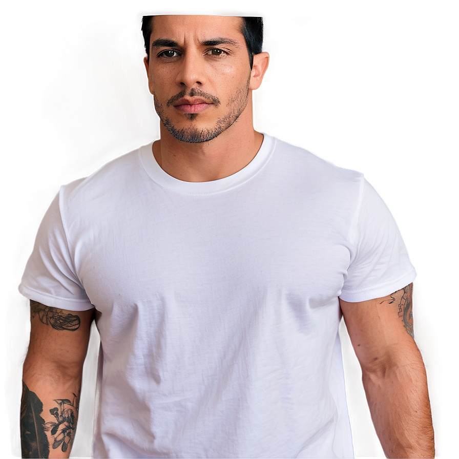 White Tee For Summer Png Ptp PNG Image