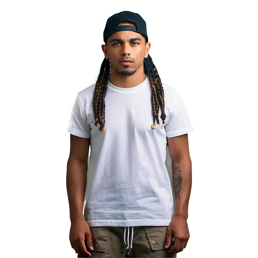 White Tee Street Style Png Jcf PNG Image