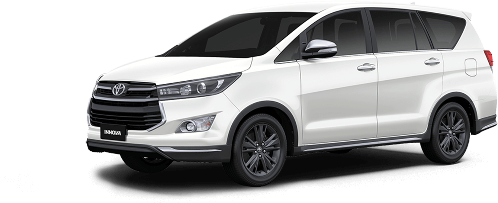 White Toyota Innova Side View PNG Image