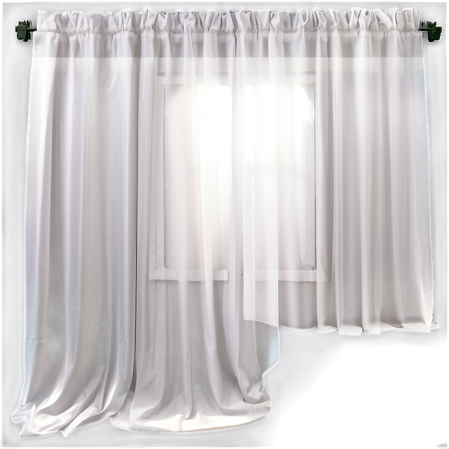 White Transparent Curtains Png Okm PNG Image