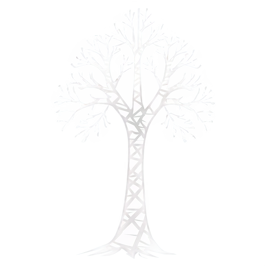 White Tree In Abstract Form Png Rpa71 PNG Image