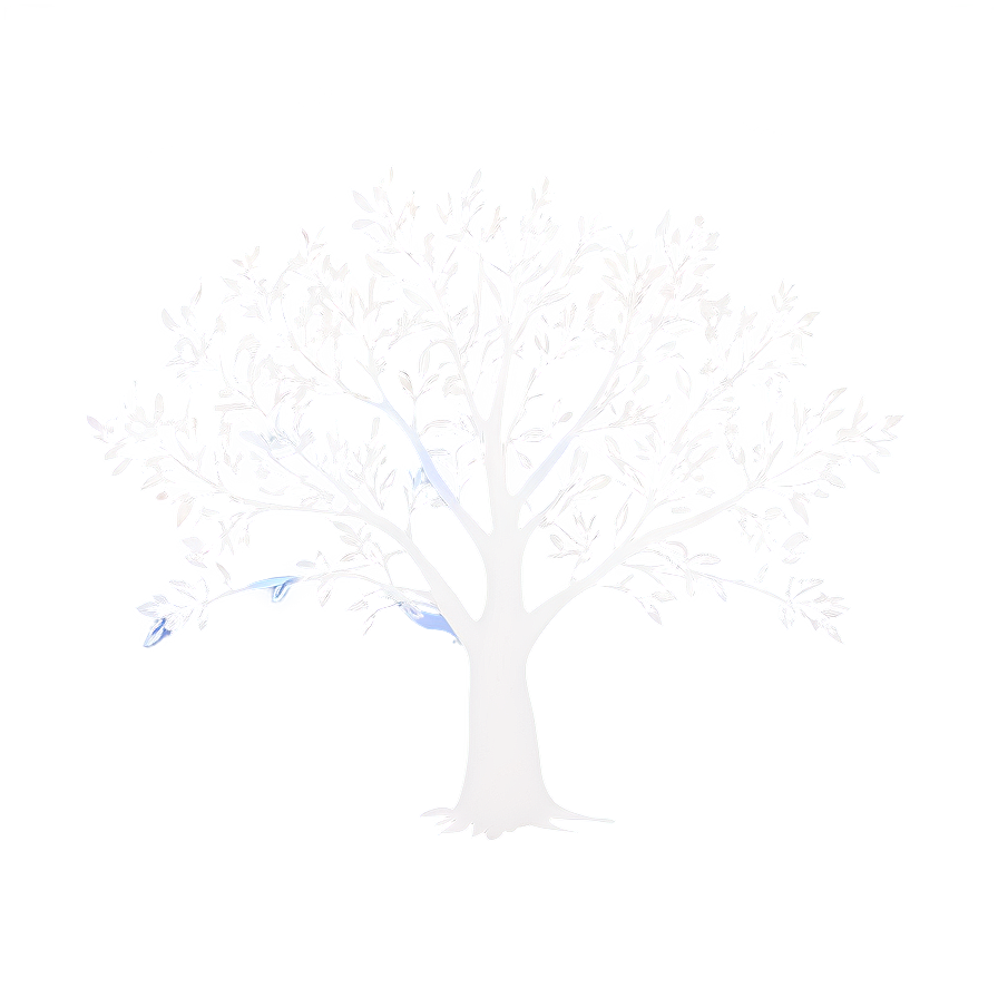 White Tree Under Moonlight Png 06252024 PNG Image