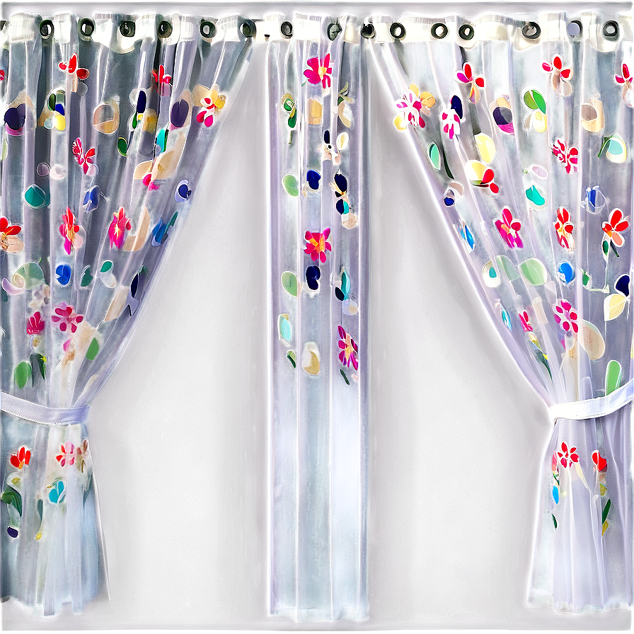 White Tulle Curtains Png 36 PNG Image