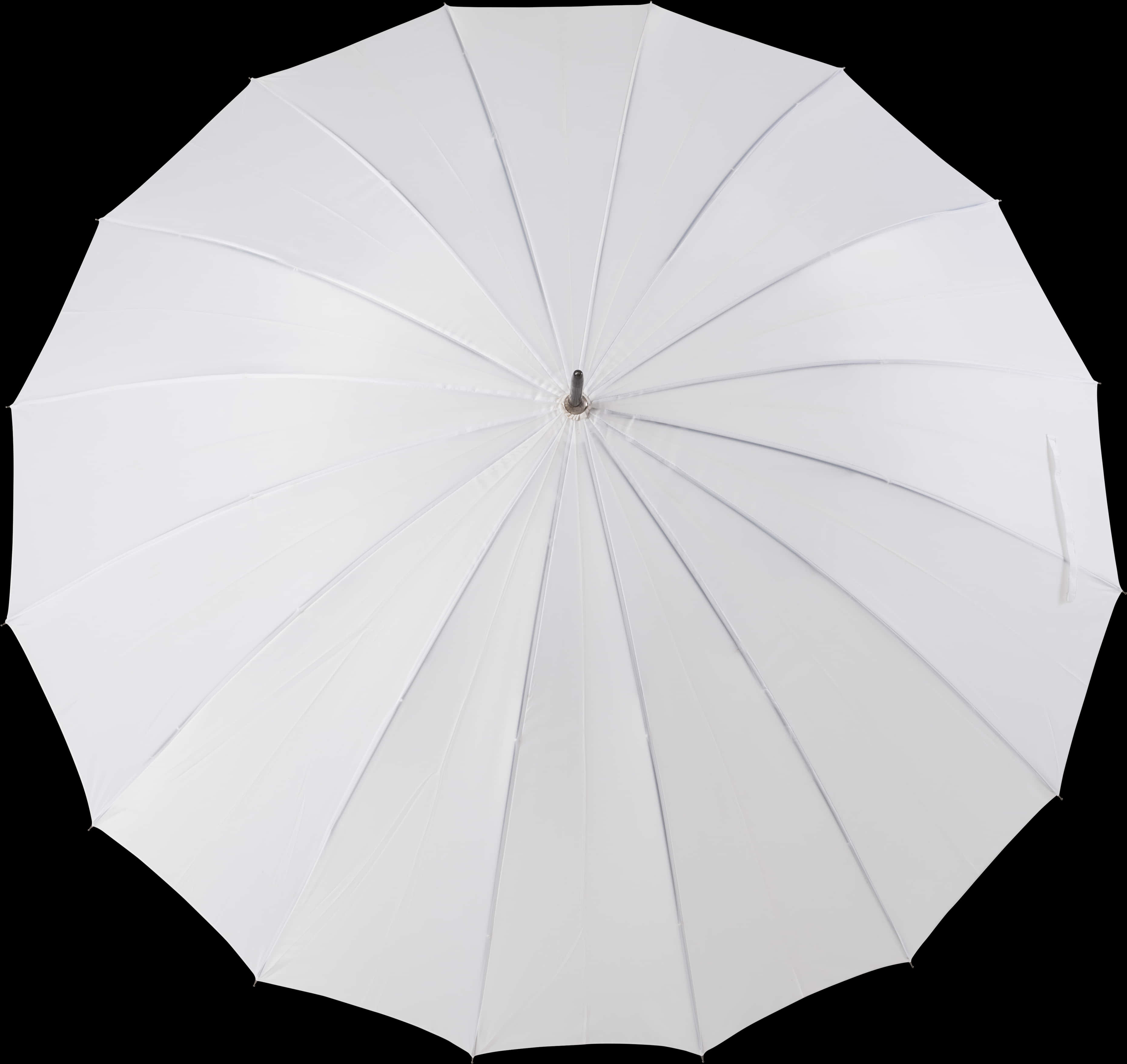 White Umbrella Black Background PNG Image