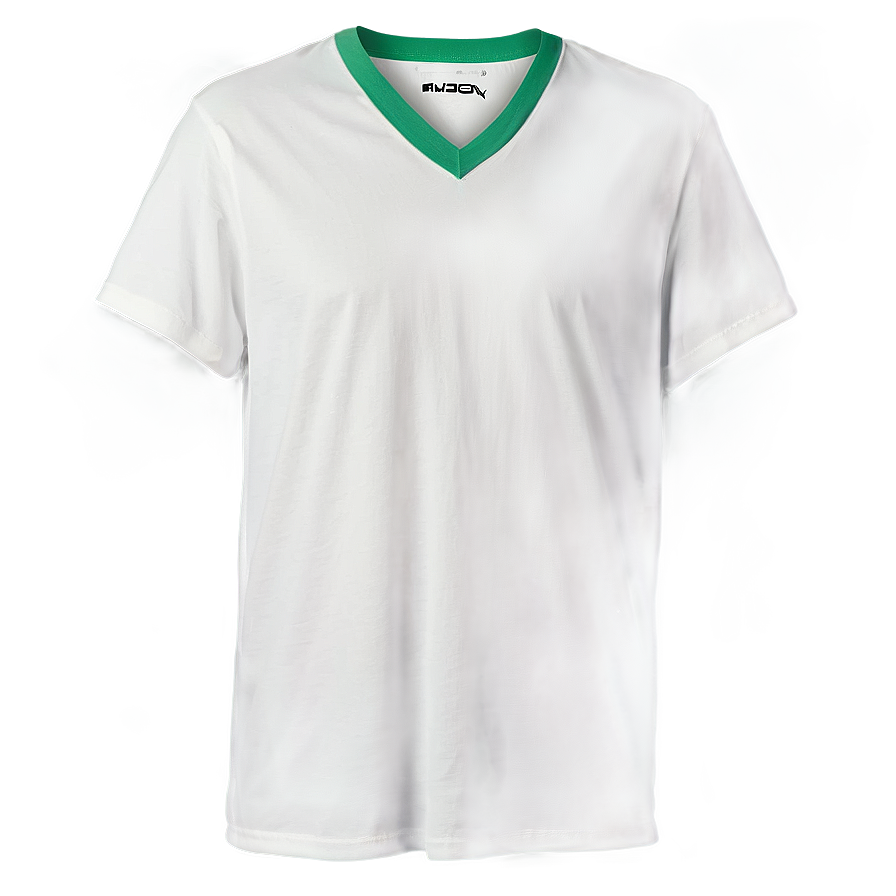 White V-neck T-shirt Png 80 PNG Image