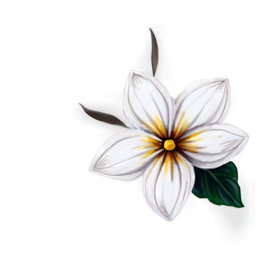 White Watercolor Flower Png Nlg44 PNG Image