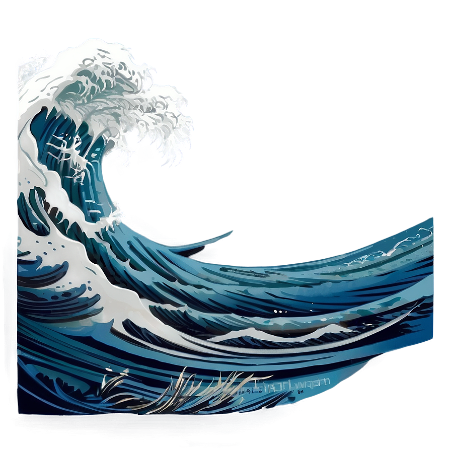 White Waves Ocean Png 06112024 PNG Image