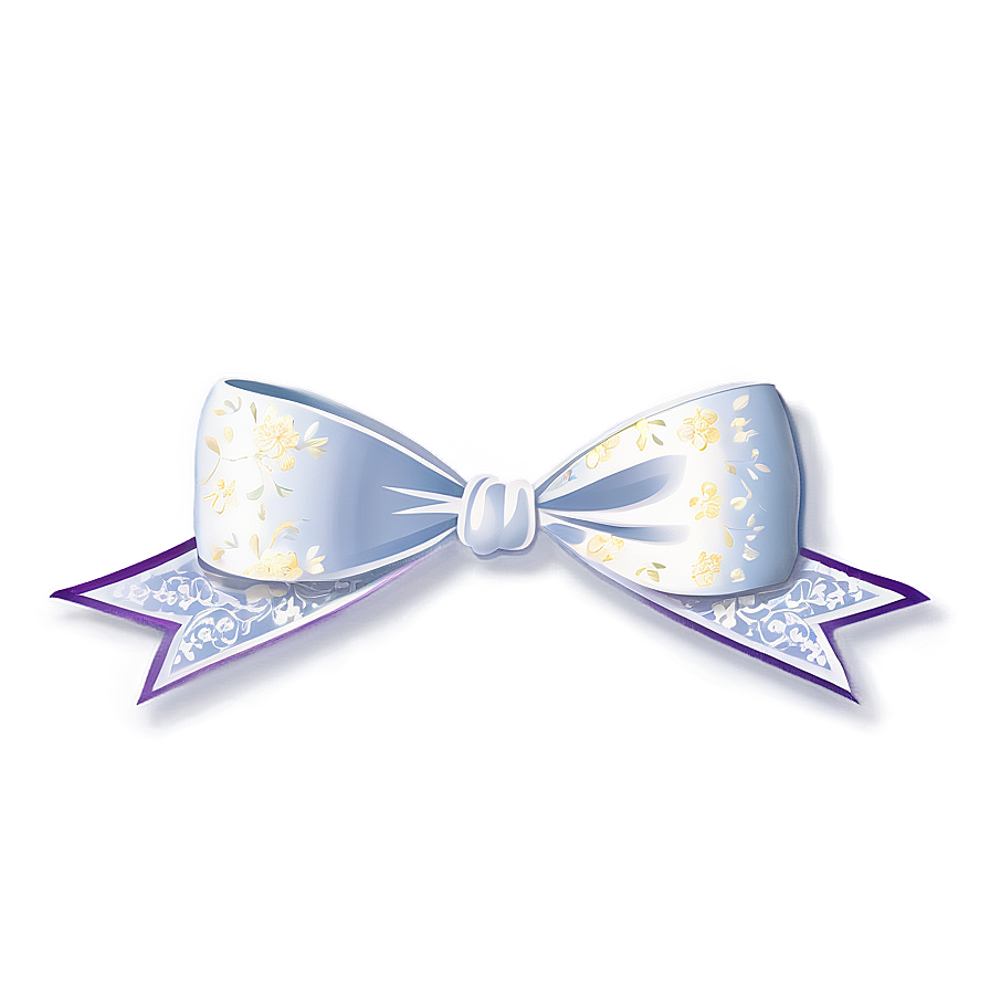 White Wedding Bow Png 98 PNG Image