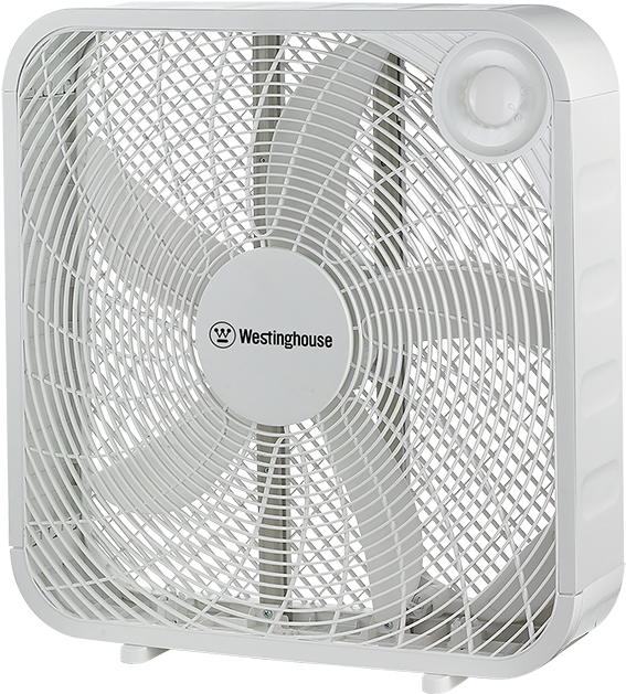 White Westinghouse Box Fan PNG Image