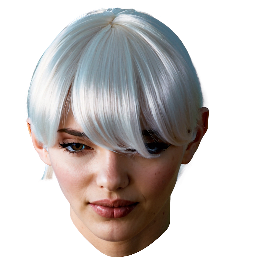 White Wig Png Dfi PNG Image