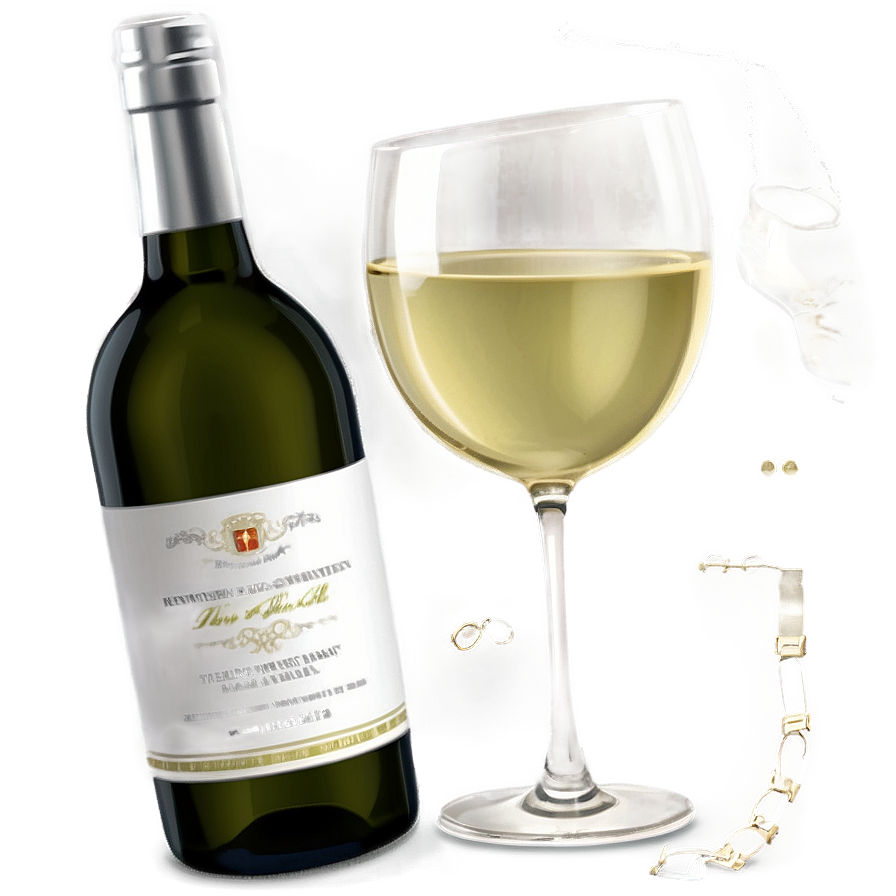 White Wine Party Invitation Png 77 PNG Image