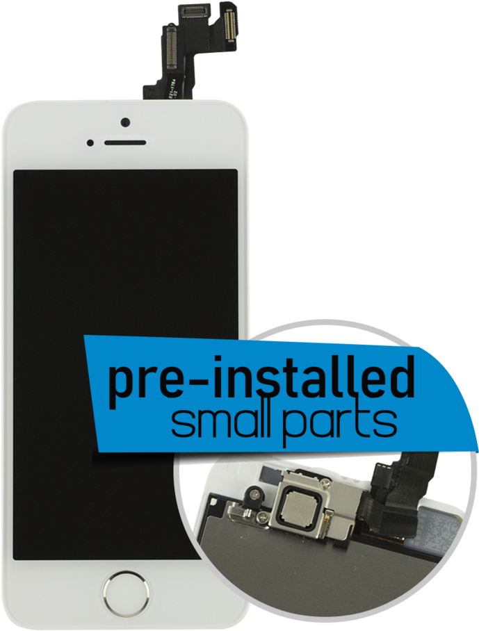 Whitei Phonewith Preinstalled Parts PNG Image