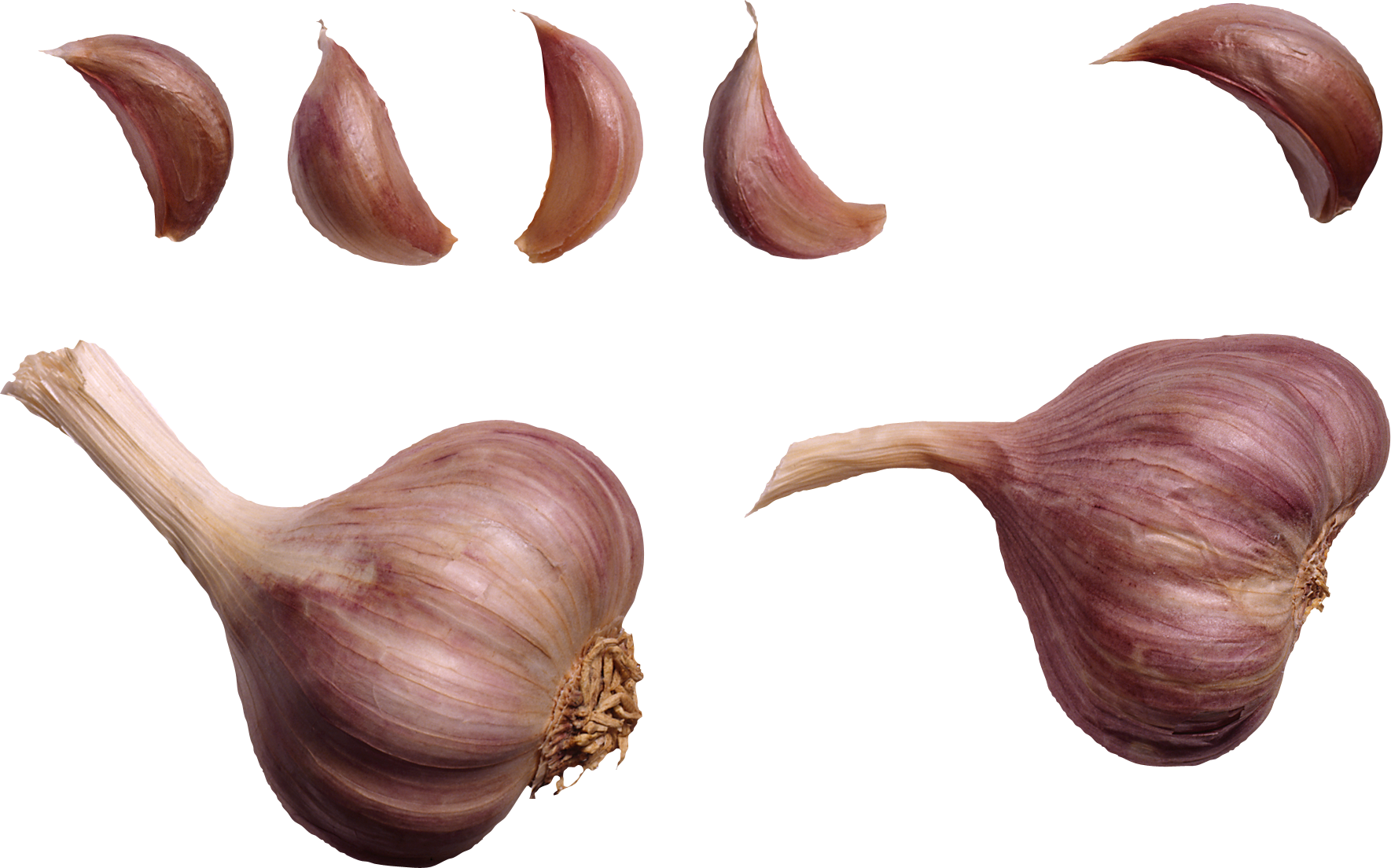 Wholeand Cloves Garlic Transparent Background PNG Image